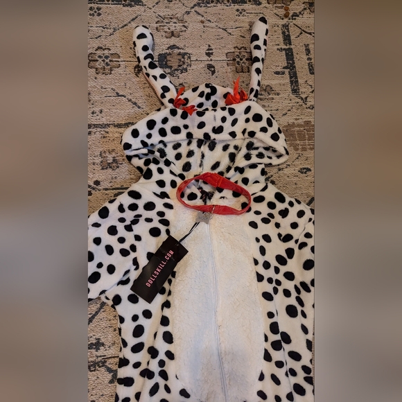 NWT Dolls Kill XXL Puppy Please Dalmatian 6 Pc Costume Set Bodysuit Leg warmers - Picture 4 of 5